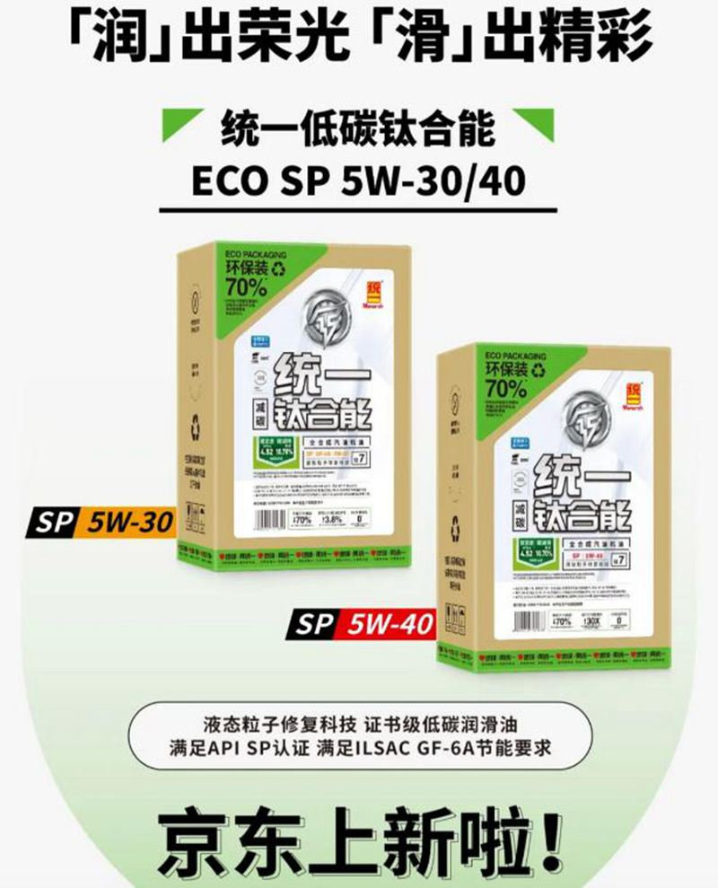 统一润滑油与京东汽车合作五年，专供产品实现销量增长
