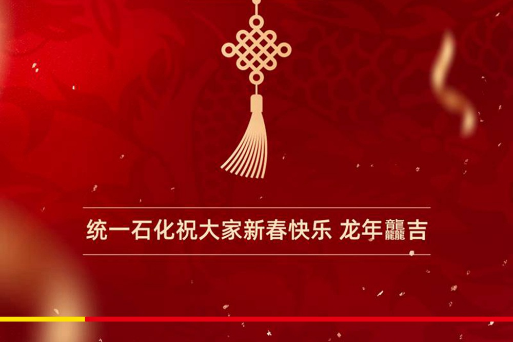 统一祝大家新春快乐，龙年「龘」吉