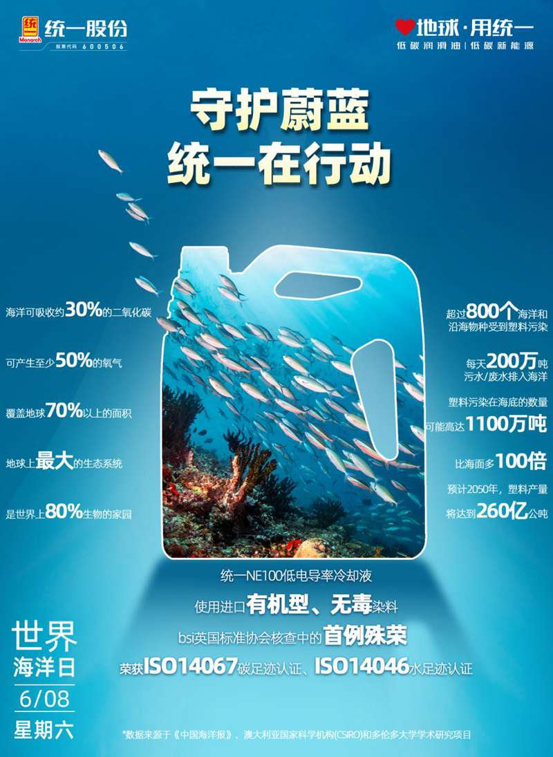 世界海洋日|统一石化与大家一起守护蓝色星球